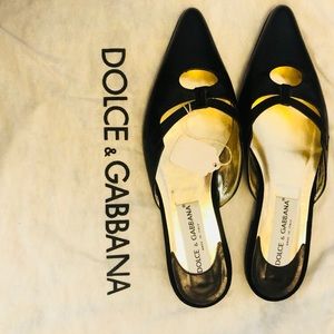 Dolce & Gabbana Leather Black Mule